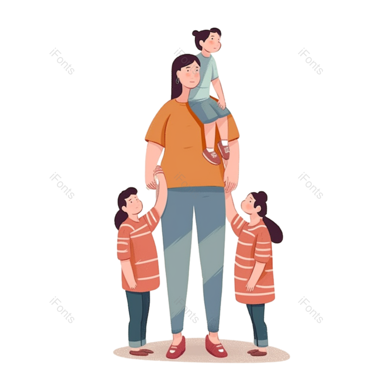 人物插画图片,卡通人物素材元素,PNG,免抠素材